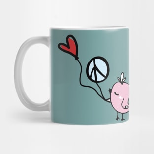 Love and Peace little Bird Mug